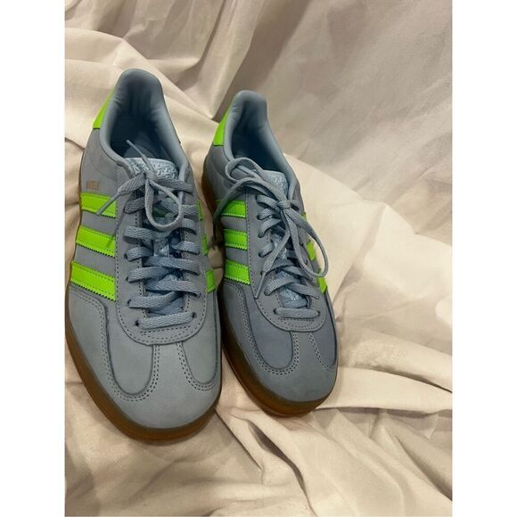 Adidas Originals Women's Blue Green Indoor Gazelle Sneaker Shoes Size 10 NWOT - Picture 5 of 9